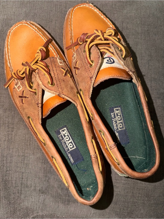 Polo Ralph Lauren Other - Polo by Ralph Lauren Men's Tan/Brown Leather Boat Shoes EXTREMELY RARE …